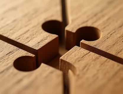 Close up of dovetail joint